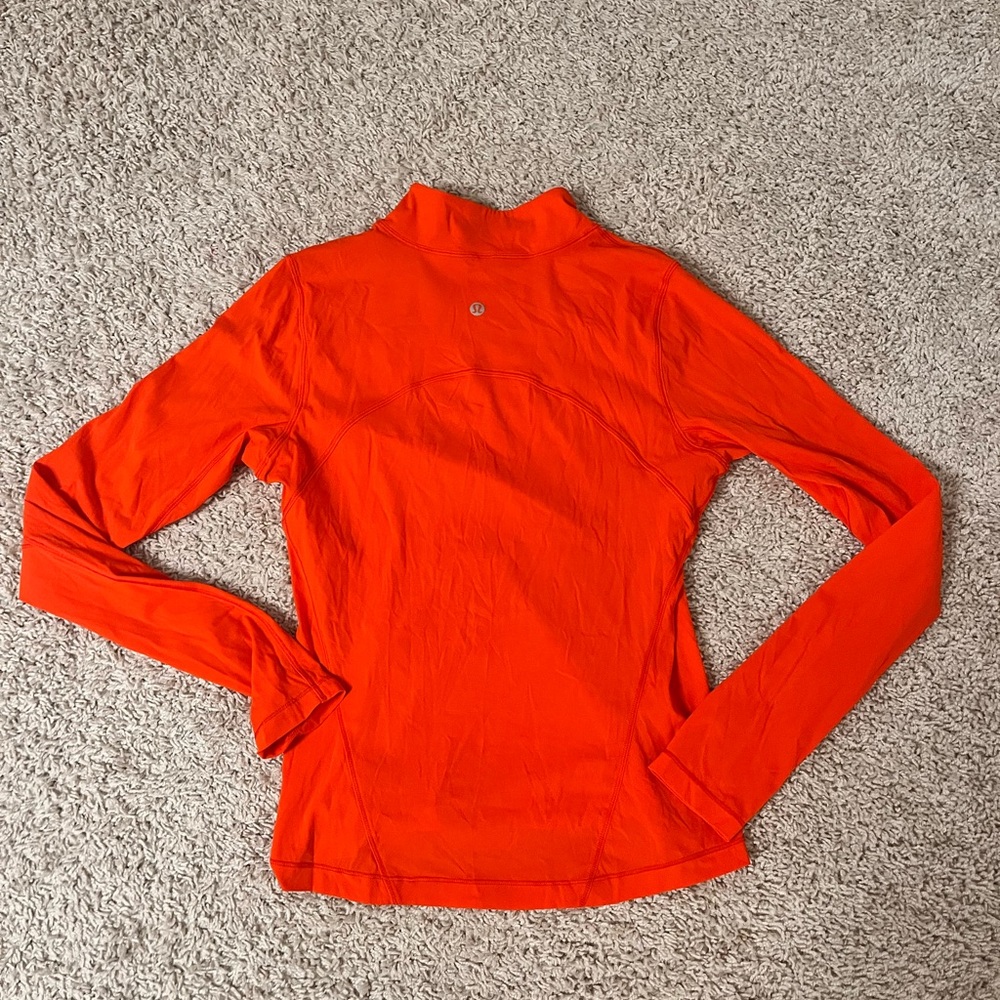 Lululemon Women's Orange Long Sleeve Top
